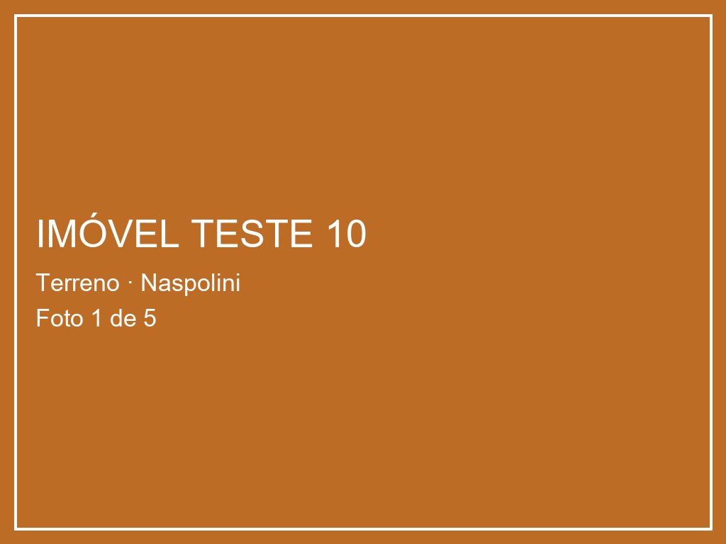 [TESTE] Terreno no Naspolini, Criciúma